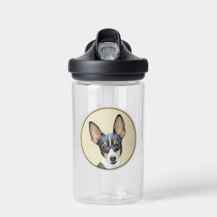 Toy Fox Terrier Painting - Cute Original Dog Art Water Bottle