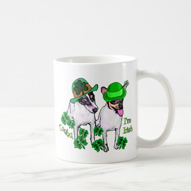 Toy Fox Terrier St Pattys Coffee Mug (Right)