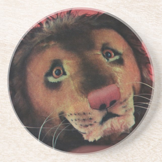 toy lion head coaster (Front)