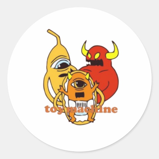 Toy Machine  Classic Round Sticker (Front)