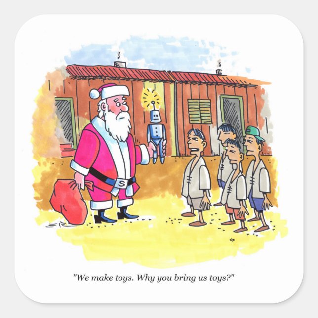 Toy Maker large square stickers (Front)