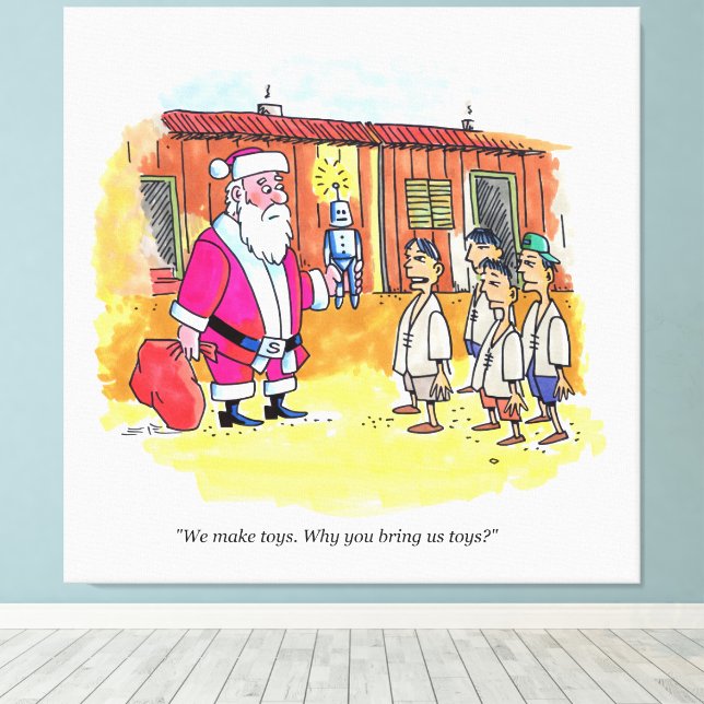 Toy Makers canvas print (Insitu(Wood Floor))