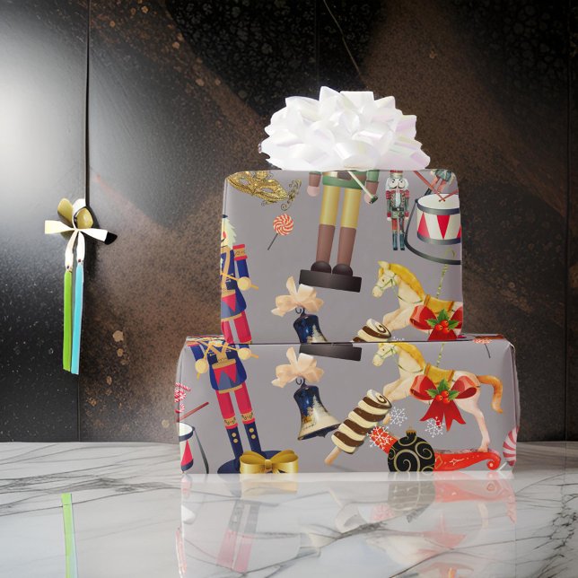 Toy Nutcracker Christmas Wrapping Paper (Creator Uploaded)
