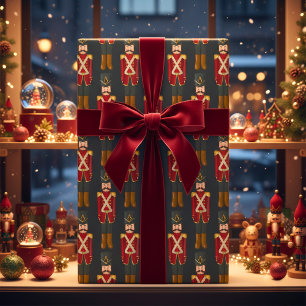 Toy Nutcracker Soldier Wrapping Paper