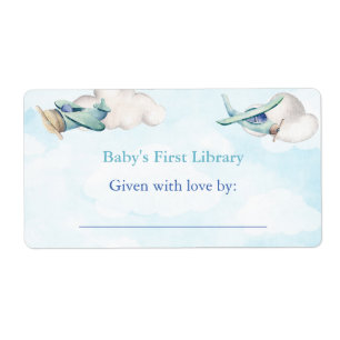 Toy Plane Nuages Sky Travel Adventure Baby shower