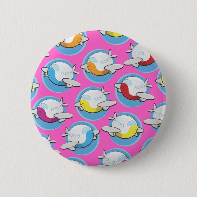 Toy Planes 2 Inch Round Button (Front)