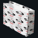 Toy Police Car Custom Name Kids Birthday  Large Gift Bag<br><div class="desc">Toy police cars are so much fun. Cute illustration of a toy police car. Perfect for boys and girls, big or small who love police cars, squad cars, patrol cars, emergency vehicles toys or just fascinated with transportation and vehicles. Ideal birthday gift, nursery decor, kids room art, home decor, back...</div>