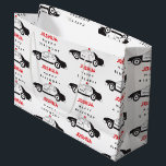 Toy Police Car Custom Name Kids Birthday  Large Gift Bag<br><div class="desc">Toy police cars are so much fun. Cute illustration of a toy police car. Perfect for boys and girls, big or small who love police cars, squad cars, patrol cars, emergency vehicles toys or just fascinated with transportation and vehicles. Ideal birthday gift, nursery decor, kids room art, home decor, back...</div>