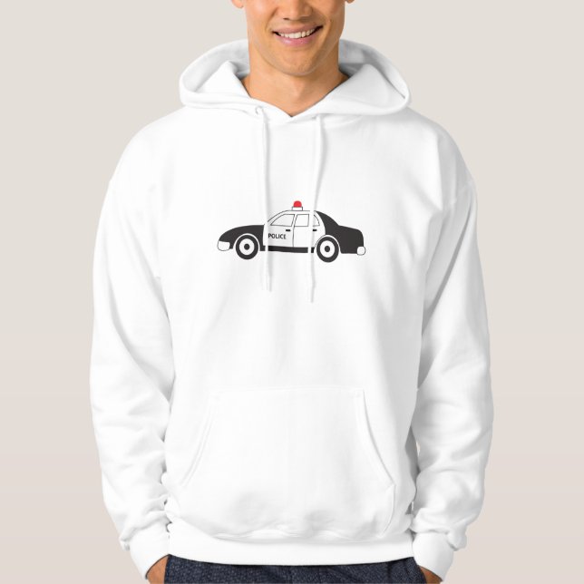 Toy Police Car Design Hoodie (Front)