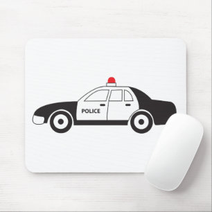 Toy Police Car Design Mouse Pad