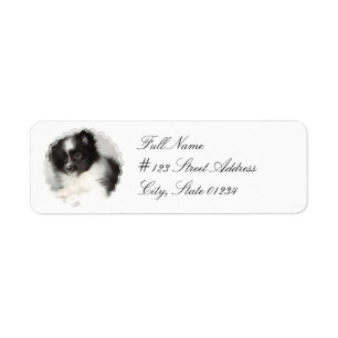 Toy Pomeranian Dog Mailing Label