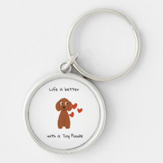 toy poodle bag keychain