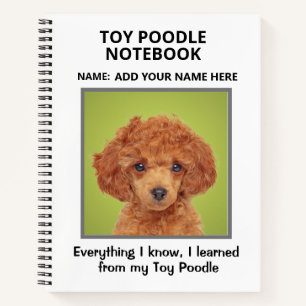 Toy Poodle Composition Notebook