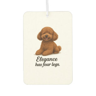 Toy Poodle � Elegance Has Four Legs Air Freshener