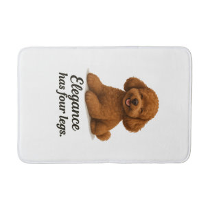 Toy Poodle � Elegance Has Four Legs Bath Mat