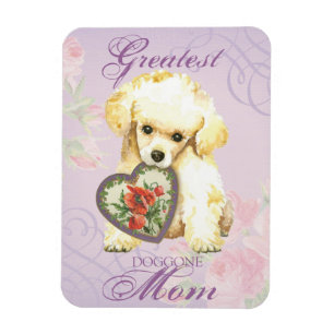 Toy Poodle Heart Mom Magnet