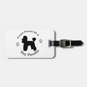 Toy Poodle Luggage Tag