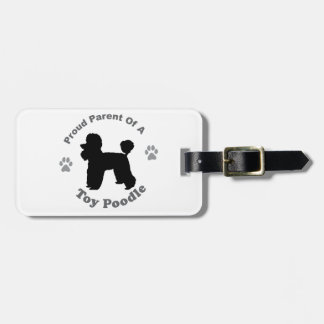 Toy Poodle Luggage Tag