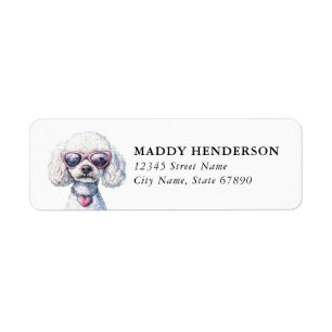 Toy Poodle Return Address Labels 