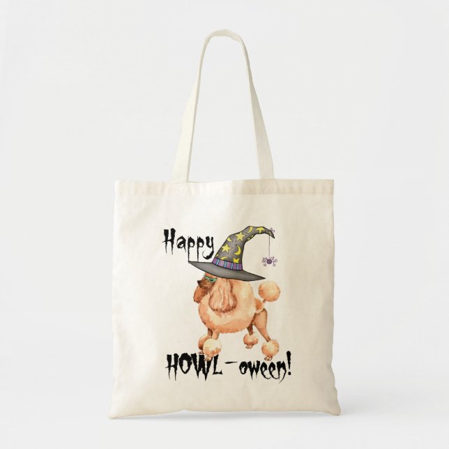 Toy Poodle Witch Tote Bag (Front)