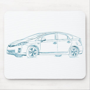 Toy Prius Gen3 2010+ Mouse Pad