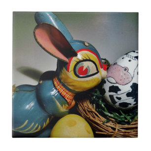 Toy Rabbit and  cow egg Tile