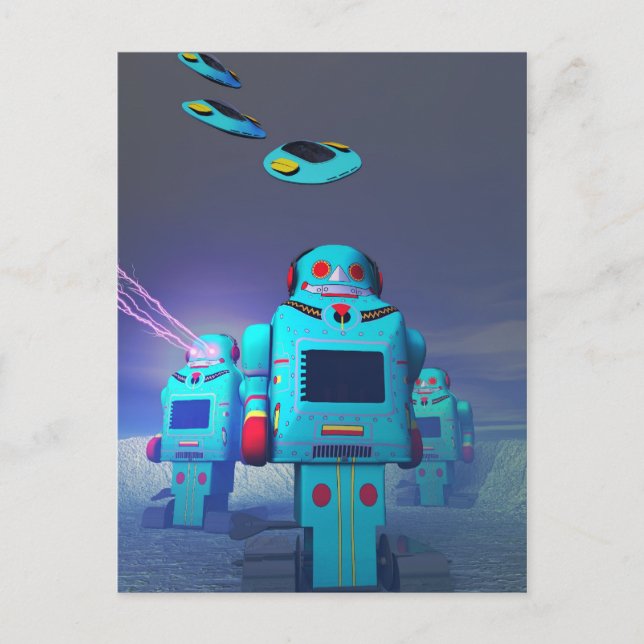 Toy Robos sur la carte postale d'attaque (Devant)