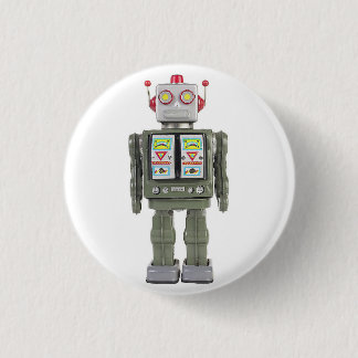 Toy Robot 1 Inch Round Button