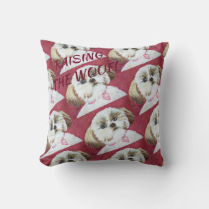 TOY SHIH TZU MIX THROW PILLOW