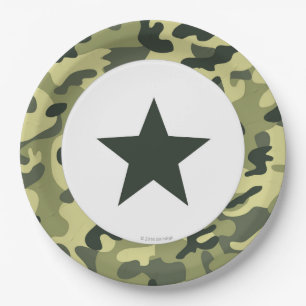 Toy Soldier Army Paper Dinner Plate