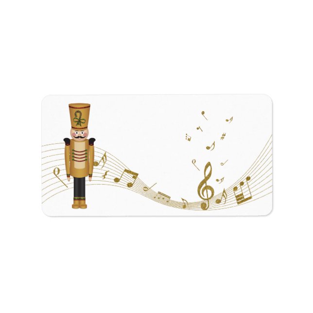 Toy Soldier Christmas Blank Address Labels (Front)