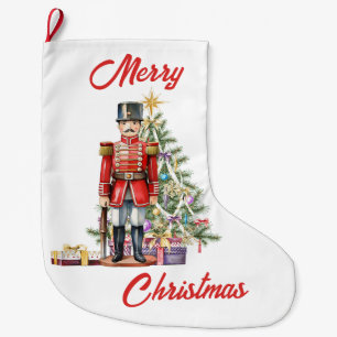 Toy Soldier Christmas Tree Large Christmas Stocking