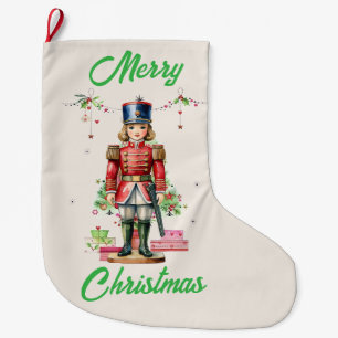 Toy Soldier Christmas Tree Large Christmas Stocking