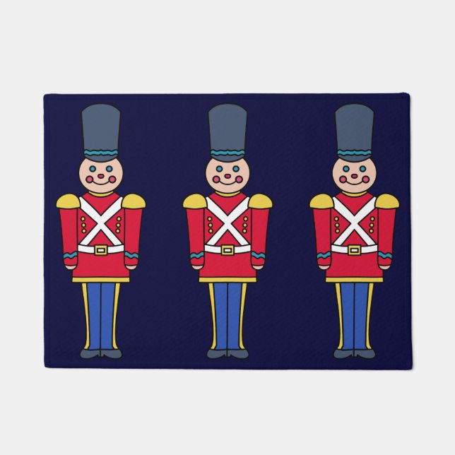 Toy Soldiers Holiday Doormat  (Front)