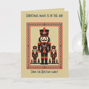 Toy Soldiers Nutcracker Nordic Christmas Minimal Card