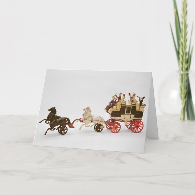 Toy stagecoach card (Front)