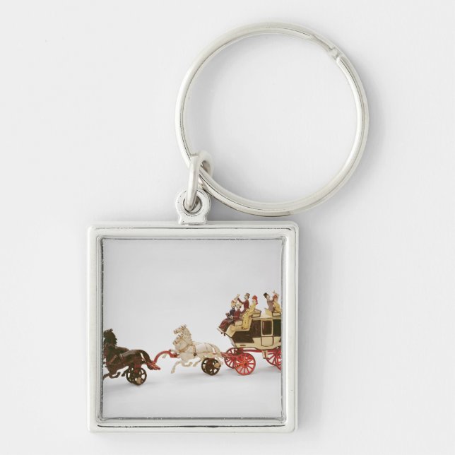 Toy stagecoach keychain (Front)
