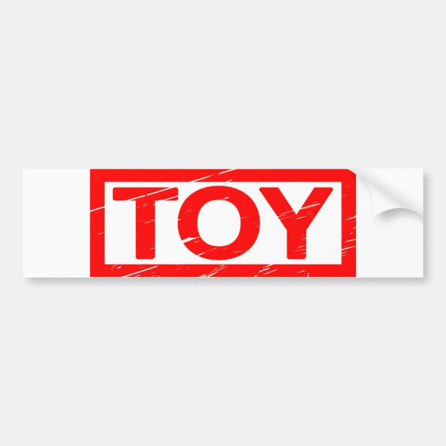 Toy Stamp Bumper Sticker (Front)