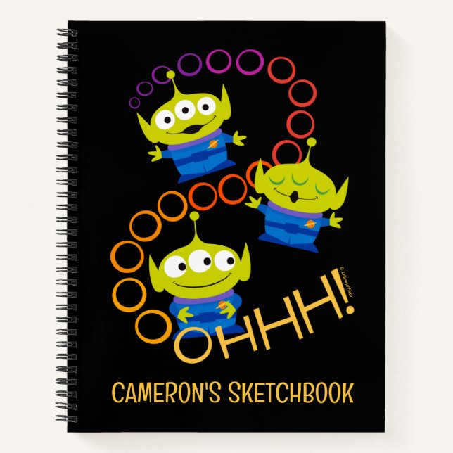 Toy Story 4 | Aliens "Ooooh" Sketch Notebook (Front)