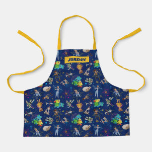 Toy Story 4   Blue Toys Toss Pattern Apron