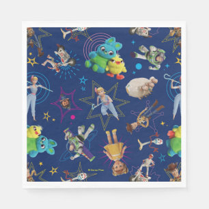 Toy Story 4   Blue Toys Toss Pattern Napkin
