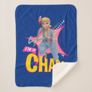 Toy Story 4   Bo Peep "I'm In Charge" Sherpa Blanket