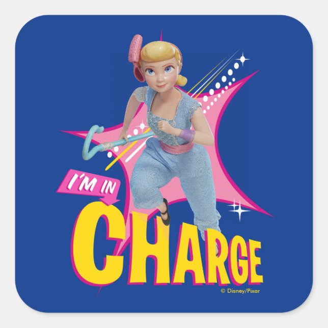 Toy Story 4 | Bo Peep "I'm In Charge" Square Sticker (Front)