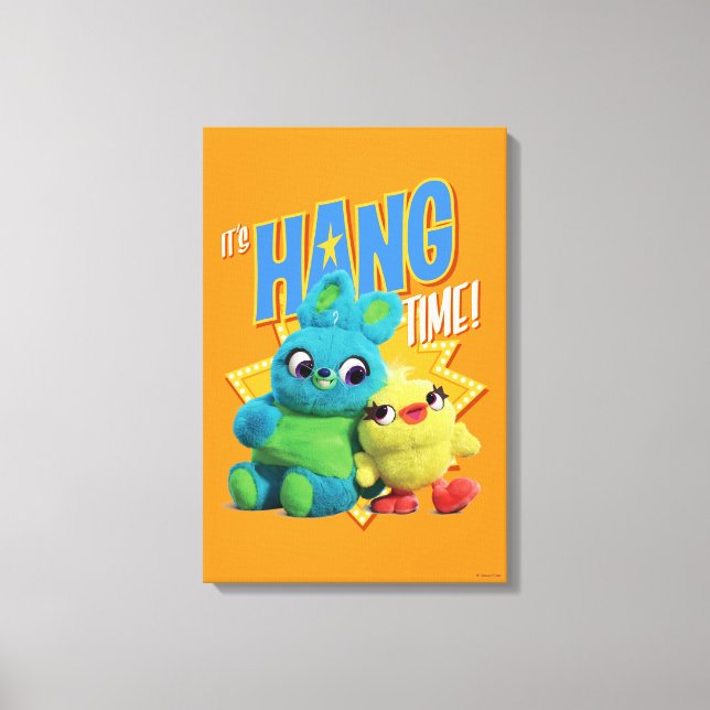 Toy Story 4 | Bunny & Ducky "It's Hang Time" Canvas Print (Front)