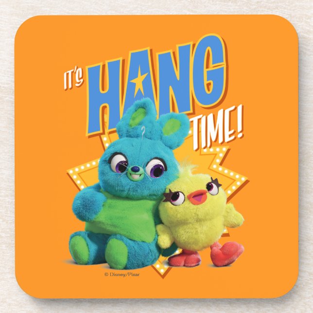 Toy Story 4 | Bunny & Ducky "It's Hang Time" Coaster (Front)