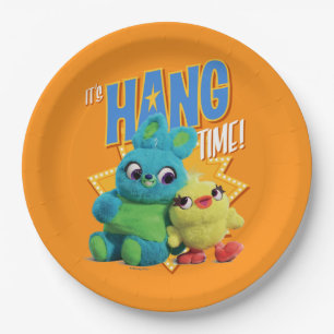 Toy Story 4   Bunny & Ducky "It's Hang Time" Paper Plate