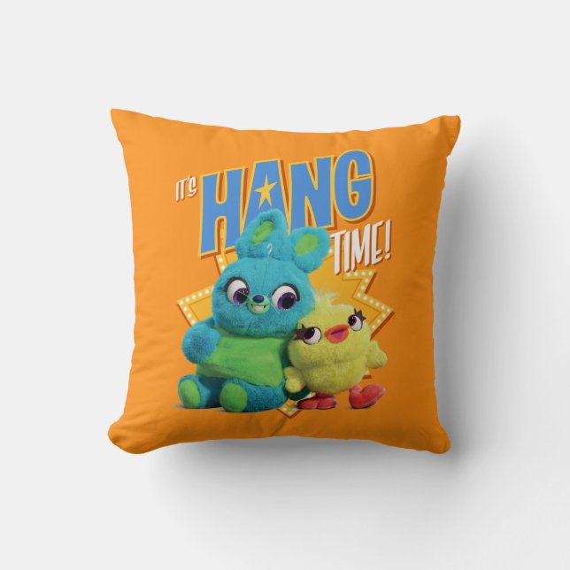 Toy Story 4 | Bunny & Ducky "It's Hang Time" Throw Pillow (Front)