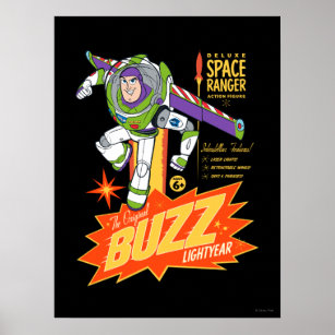 Toy Story 4   Buzz Lightyear Action Figure Ad Poster