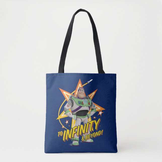 Toy Story 4 | Buzz "To Infinity & Beyond" Stars Tote Bag (Front)