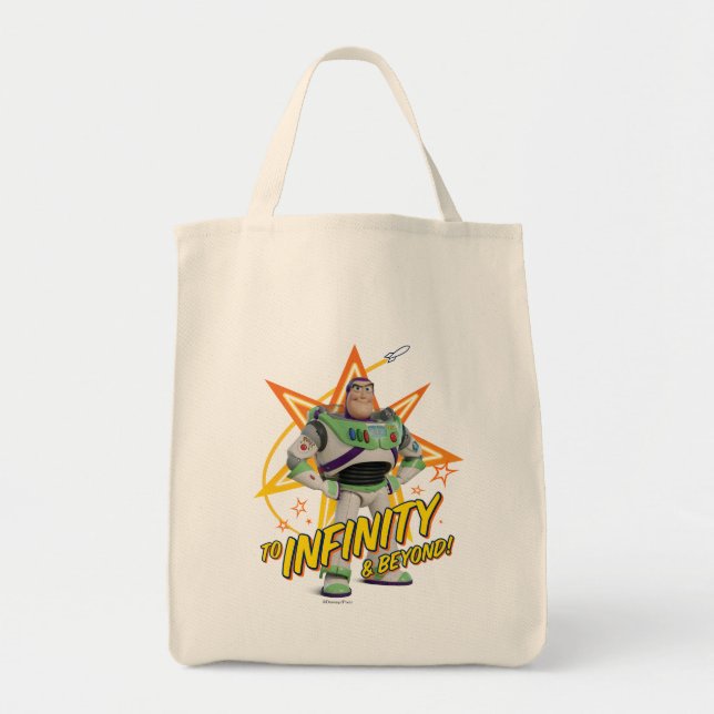 Toy Story 4 | Buzz "To Infinity & Beyond" Stars Tote Bag (Front)